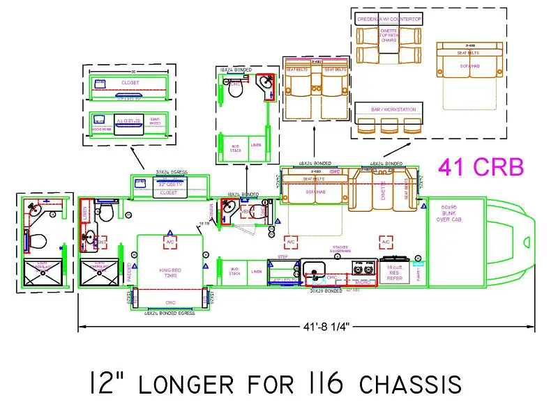 A Renegade Floorplan with 41 CRB